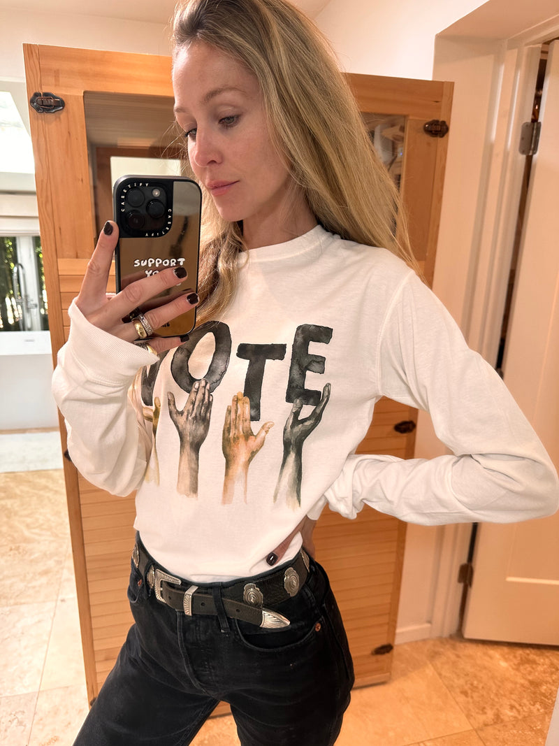 Supporting Hands "VOTE" Long Sleeve Shirt