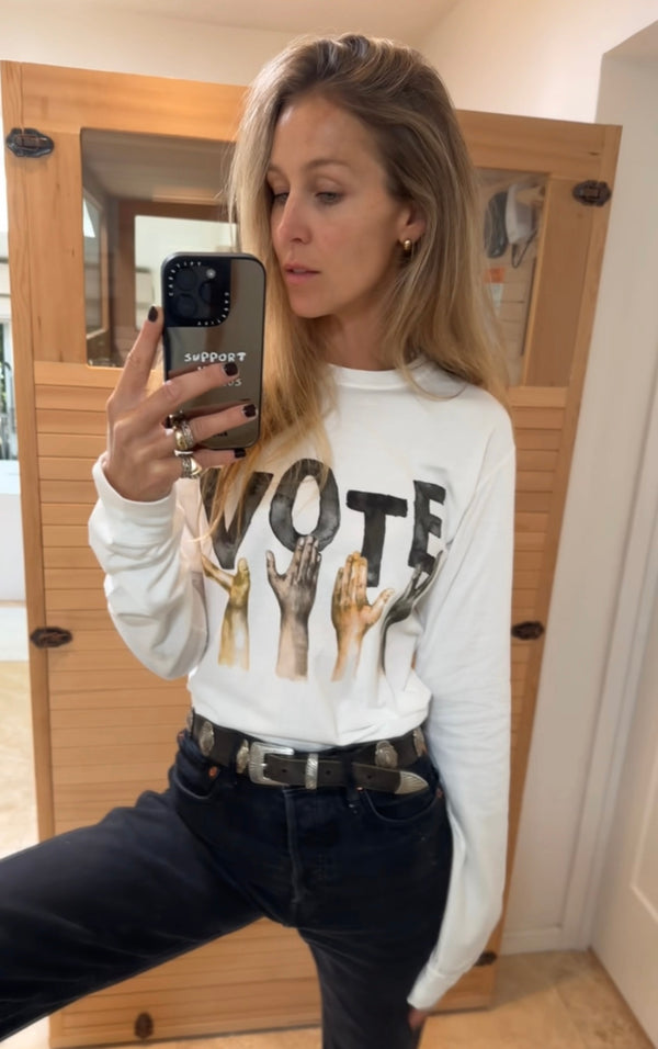 Supporting Hands "VOTE" Long Sleeve Shirt