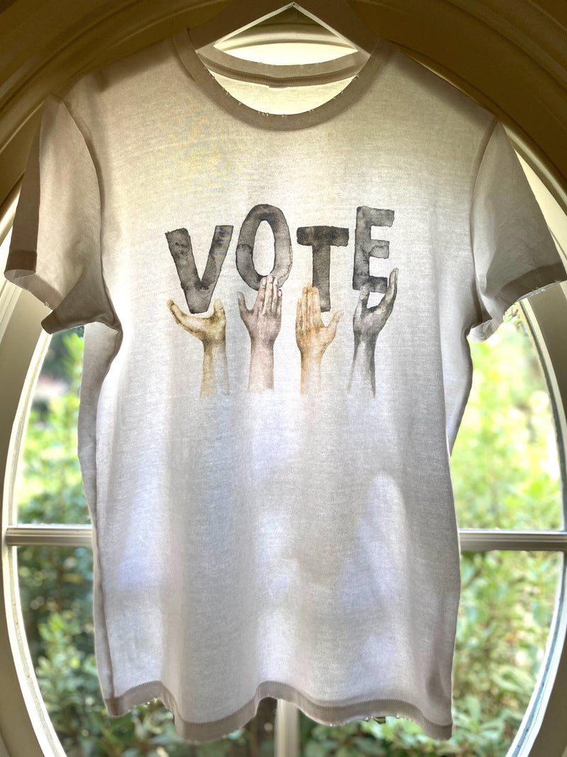 VOTE Unisex T-Shirt - "Supportive Hands"